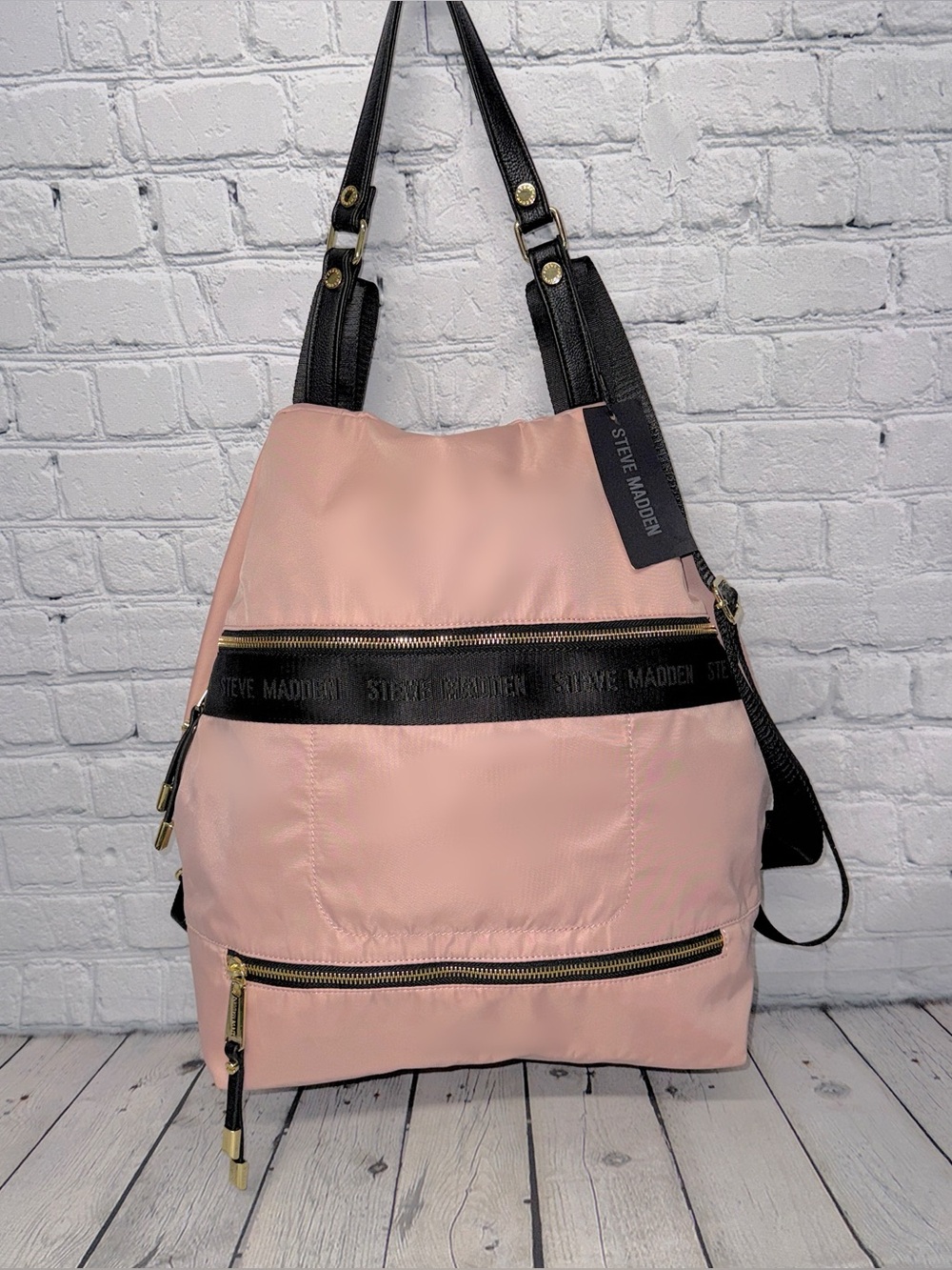 NWT! Steve Madden Nylon Satchel Backpack